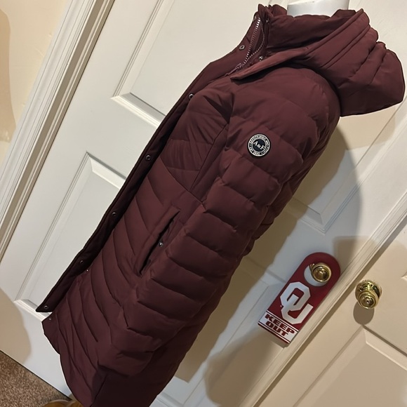 A&F long Down Insulated wind/water Resistant Coat with Hood. XXS - Picture 4 of 12